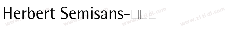 Herbert Semisans字体转换